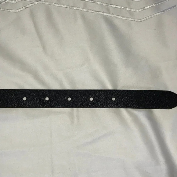 Express Women’s Pleated Black Silver Waist Belt - Picture 5 of 7